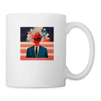 Amerikanische Politik - Tasse - Weiß - Rechts