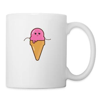 Eis - Tasse - Weiß - Rechts