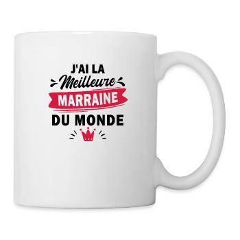 j ai la meilleure marraine du monde - Mug blanc - blanc - Droite