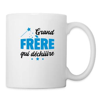 grand-frère qui déchire - Mug blanc - blanc - Droite