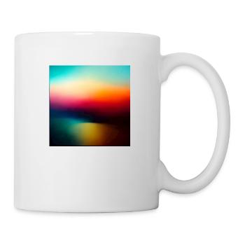 Verschwommene Farben - Tasse - Weiß - Rechts