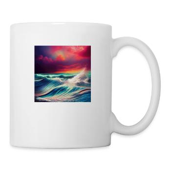 Trippy Ozean - Tasse - Weiß - Rechts