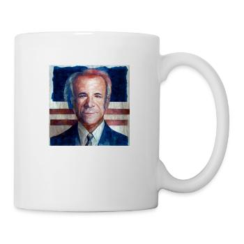 Drapeau des États-Unis avec Joe Biden - Mug blanc - blanc - Droite