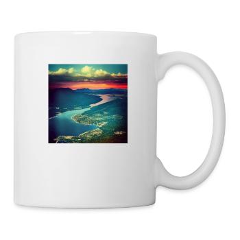 Blick Von Den Blue Mountains - Tasse - Weiß - Rechts