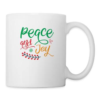 Peace and joy - Christmas humor - Mug - white - Right