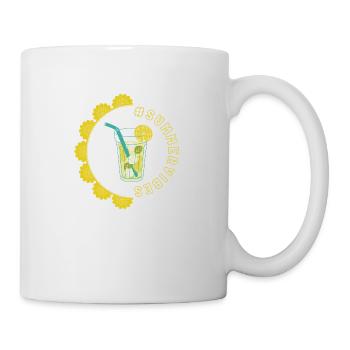 Ambiance estivale - Lemon Design - Mug blanc - blanc - Droite