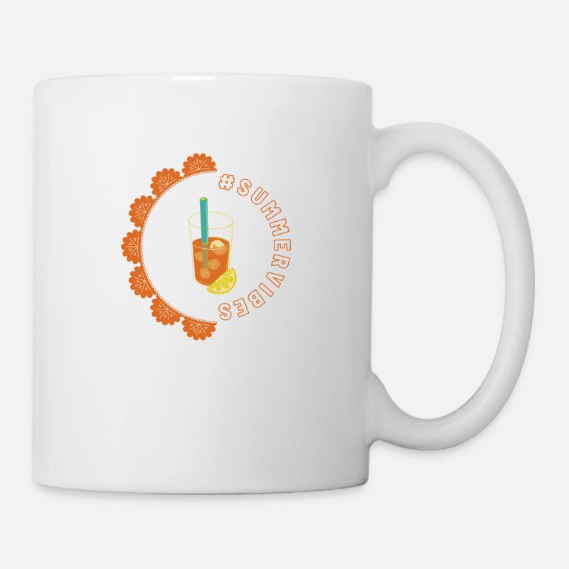 Summer vibes - Peach Design - Mug - white