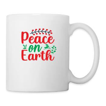 Peace on Earth - humour noel - Mug blanc - blanc - Droite