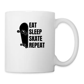 Skateboard Longboard Skater Skateboarding Sakten - Mug blanc - blanc - Droite