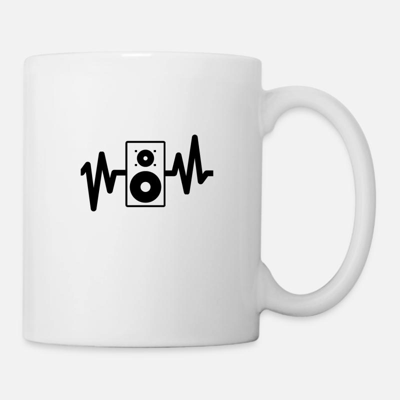 Lautsprecher - Tasse - Weiß