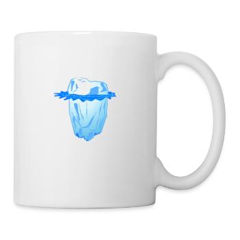 - cold blue block of ice in the ocean - Mug - white - Right