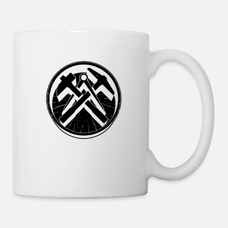Dachdecker Zunft Wappen Handwerk Handwerker Dach - Tasse - Weiß