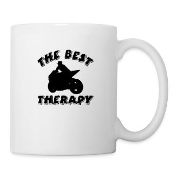 Motocyclette - Mug blanc - blanc - Droite