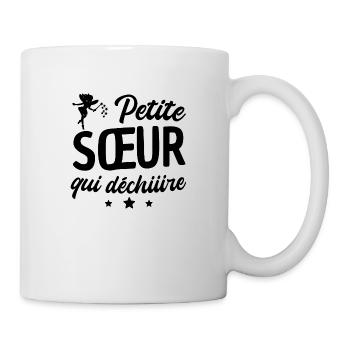 Petite sœur qui déchire - Mug blanc - blanc - Droite