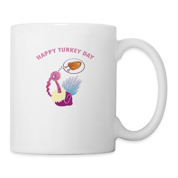 Happy Thanksgiving - Tasse - Weiß - Rechts