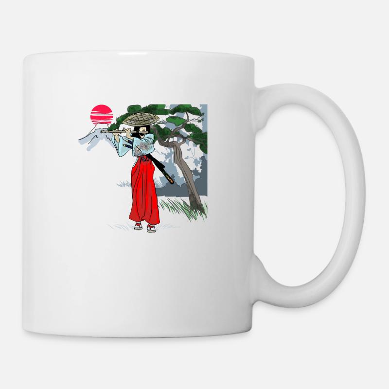 Bambusflöte - Tasse - Weiß