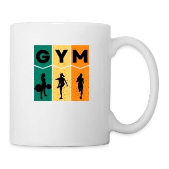 GYM Chemise Femme - Mug blanc - blanc - Droite