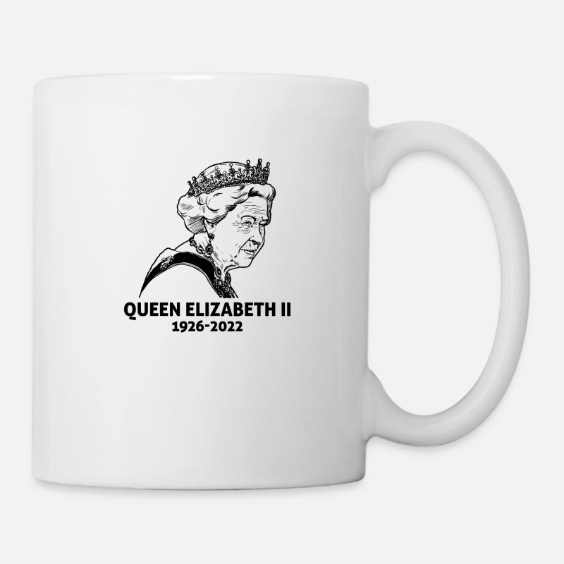 Reine Elizabeth II 1926 - 2022 - 96 ans - Mug blanc - blanc