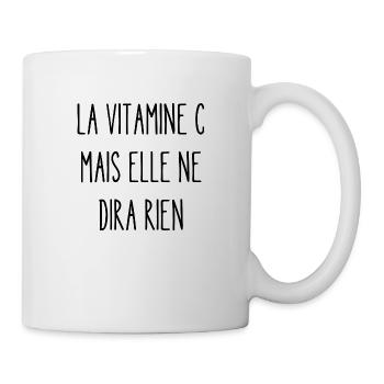 la vitamine c mais elle ne dira rien - Mug blanc - blanc - Droite