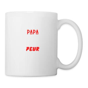 je suis papa de jumelle rien ne me fait peur - Mug blanc - blanc - Droite