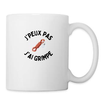 j'peux pas j'ai grimpe - Mug blanc - blanc - Droite