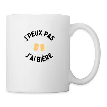 J'peux pas j'ai bière - Mug blanc - blanc - Droite