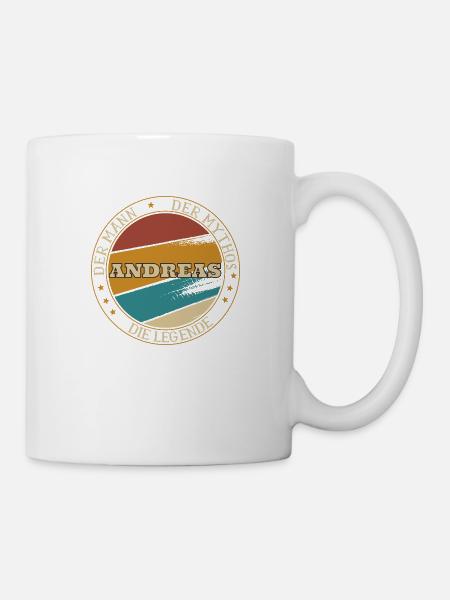 ANDREAS DER MAN THE MYTH THE LEGEND - Mug - white