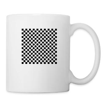 Optical Art - Psycho Chess - Tasse - Weiß - Rechts