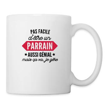 parrain génial / humour parrain - Mug blanc - blanc - Droite