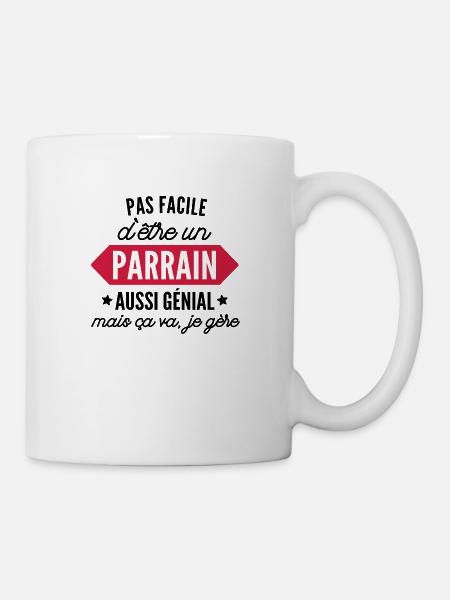 parrain génial / humour parrain - Mug blanc - blanc