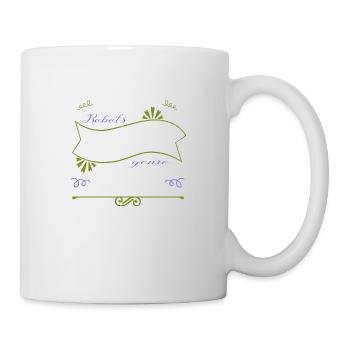 robot engineering cool happy christmas pajama - Tasse - Weiß - Rechts