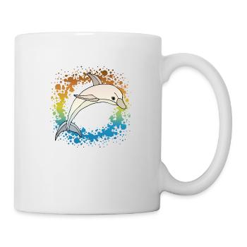 Delfin - Tasse - Weiß - Rechts