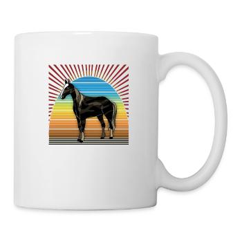 Pferd - Tasse - Weiß - Rechts