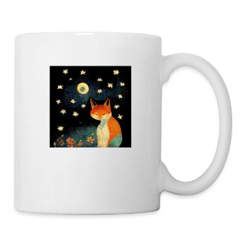 Fox in the moonlight - Mug - white - Right