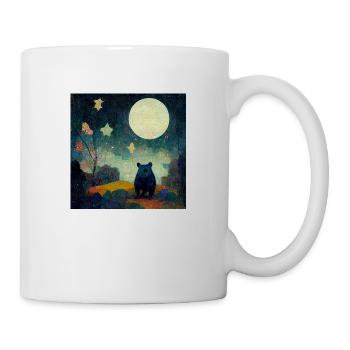 Bear in the moonlight - Mug - white - Right