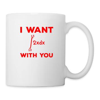 I want 69 with you Integral Mathematik Student - Mug - white - Right