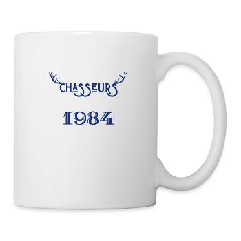 Anniversaire chasseur 1984 - Mug blanc - blanc - Droite