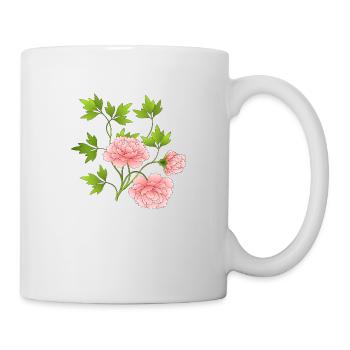 Fleur - Mug blanc - blanc - Droite