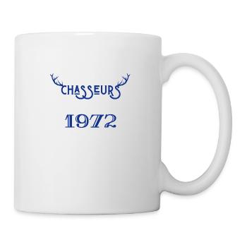 Anniversaire chasseur 1972 - Mug blanc - blanc - Droite