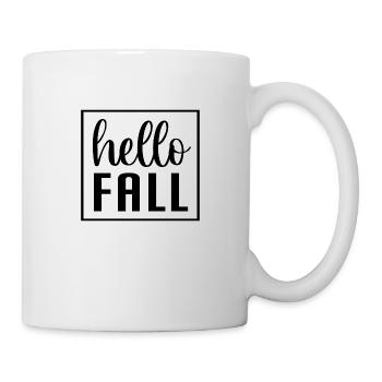 Hello Fall - Tasse - Weiß - Rechts