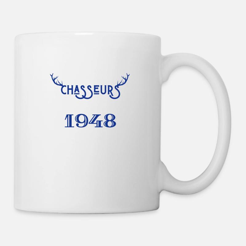 Anniversaire chasseur 1948 - Mug blanc - blanc