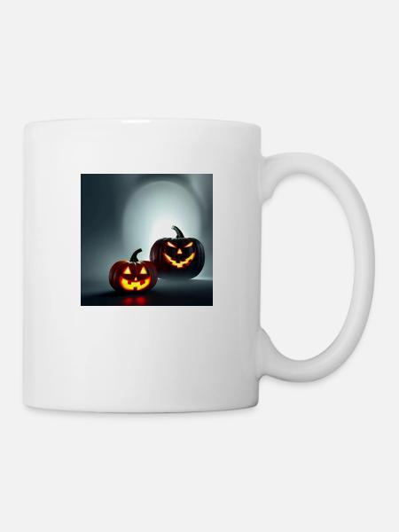 citrouille d’halloween - Mug blanc - blanc