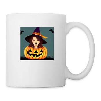 Sorcière adolescente d’Halloween - Mug blanc - blanc - Droite