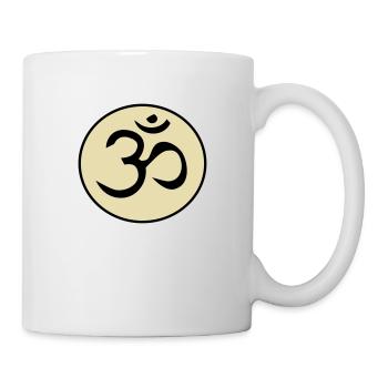 Om - Mug blanc - blanc - Droite