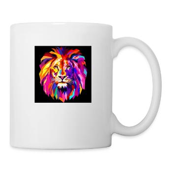 Cool Colourful Lion - Mug - white - Right