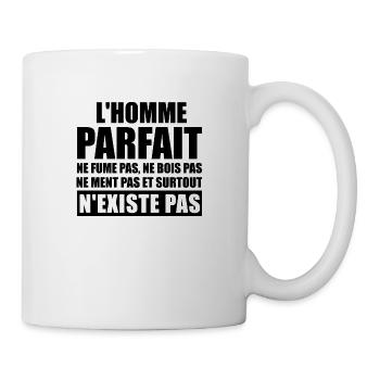 l homme parfait n existe pas - Mug blanc - blanc - Droite