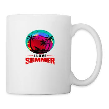 I love Summer - Tasse - Weiß - Rechts