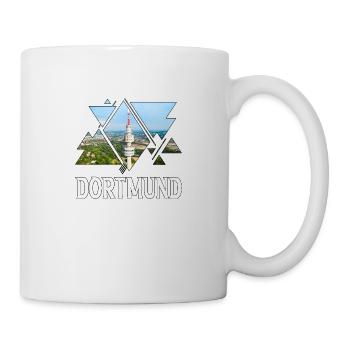 Dortmund Deutschland Stadt Skyline Heimat Liebe - Tasse - Weiß - Rechts