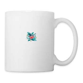 Buchstabe H geblüht - Tasse - Weiß - Rechts