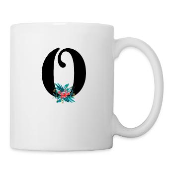 letter O flowering - Mug - white - Right